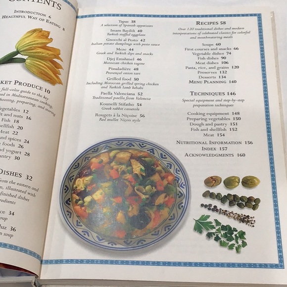 The Classic Mediterranean Cookbook 1995 hardcover - Picture 4 of 11